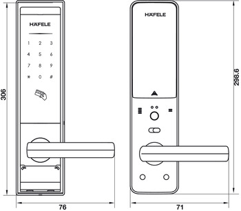Khóa điện tử Hafele EL8000 – TC 912.05.359